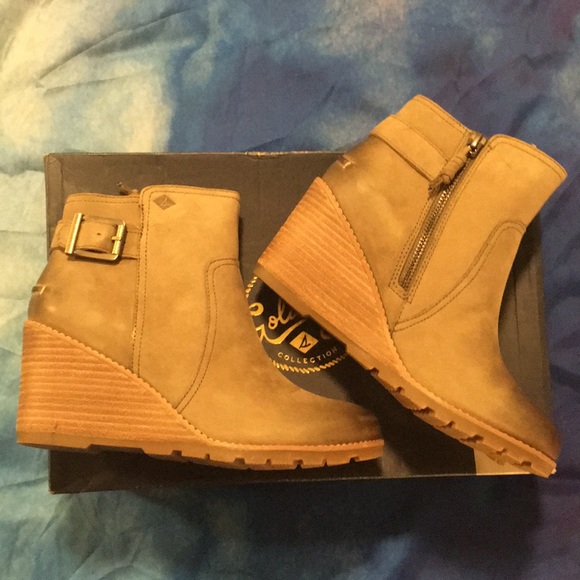 Sperry wedge booties - BRAND NEW! - Picture 3 of 4